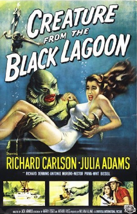 Wicked Treats Mysterious Displays Creature From The Black Lagoon Movie Poster