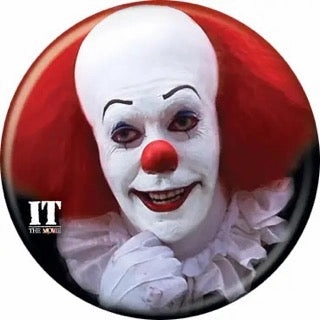 It Movie 1990 Pennywise Buttons 1.25" Round Eerie Supplies Whimsical Crafts
