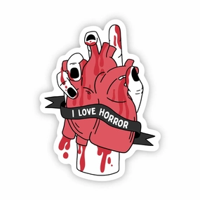Monster Decor "I Love Horror" Sticker