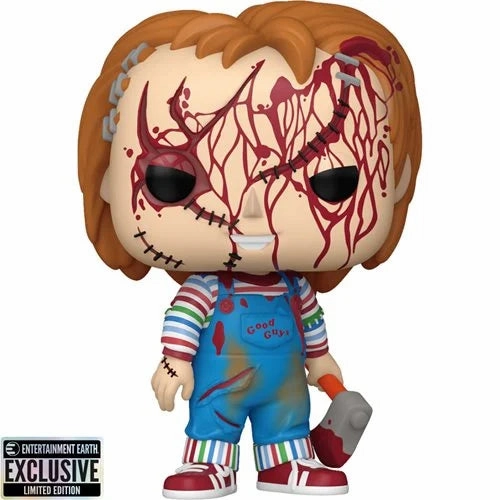 Bride of Chucky Chucky Bloody Funko Pop! Vinyl Figure #1694 - Entertainment Earth Exclusive Scary Displays Spooky Treats