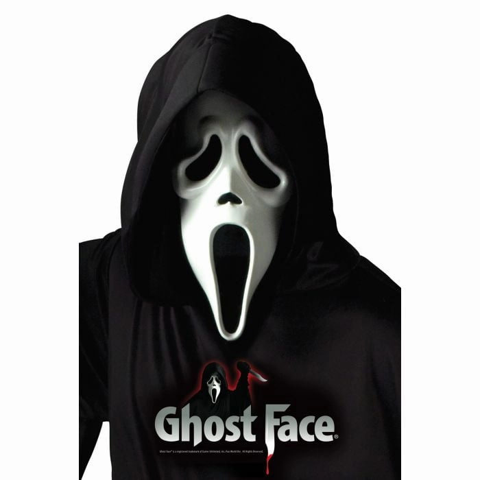 Haunted Treats Charming Masks Ghost Face Mask w/ Shroud