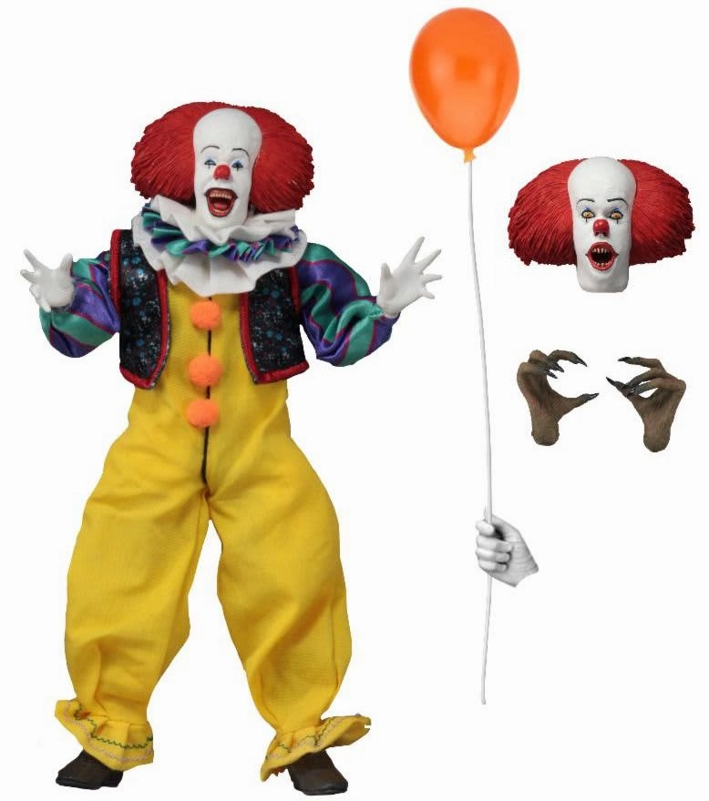 Mysterious Decor Mysterious Supplies IT - 8" Clothed Action Figure - Pennywise (1990)