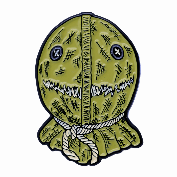 Trick r Treat Sam Burlap Enamel Pin Eerie Accents Wicked Decorations