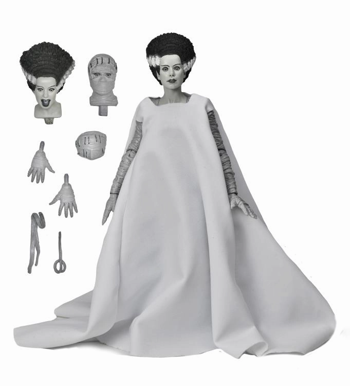 Universal Monsters Ultimate Bride of Frankenstein (Black & White) Action Figure Playful Lights