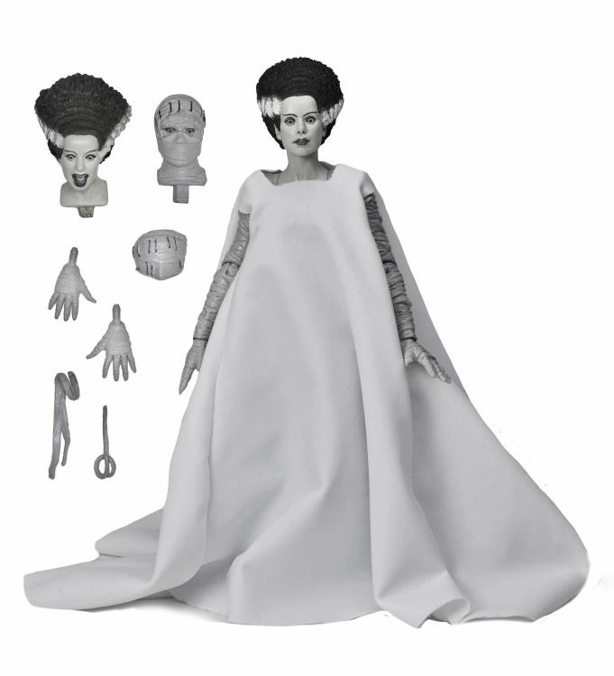 Monster Supplies Universal Monsters Ultimate Bride of Frankenstein (Black & White) Action Figure