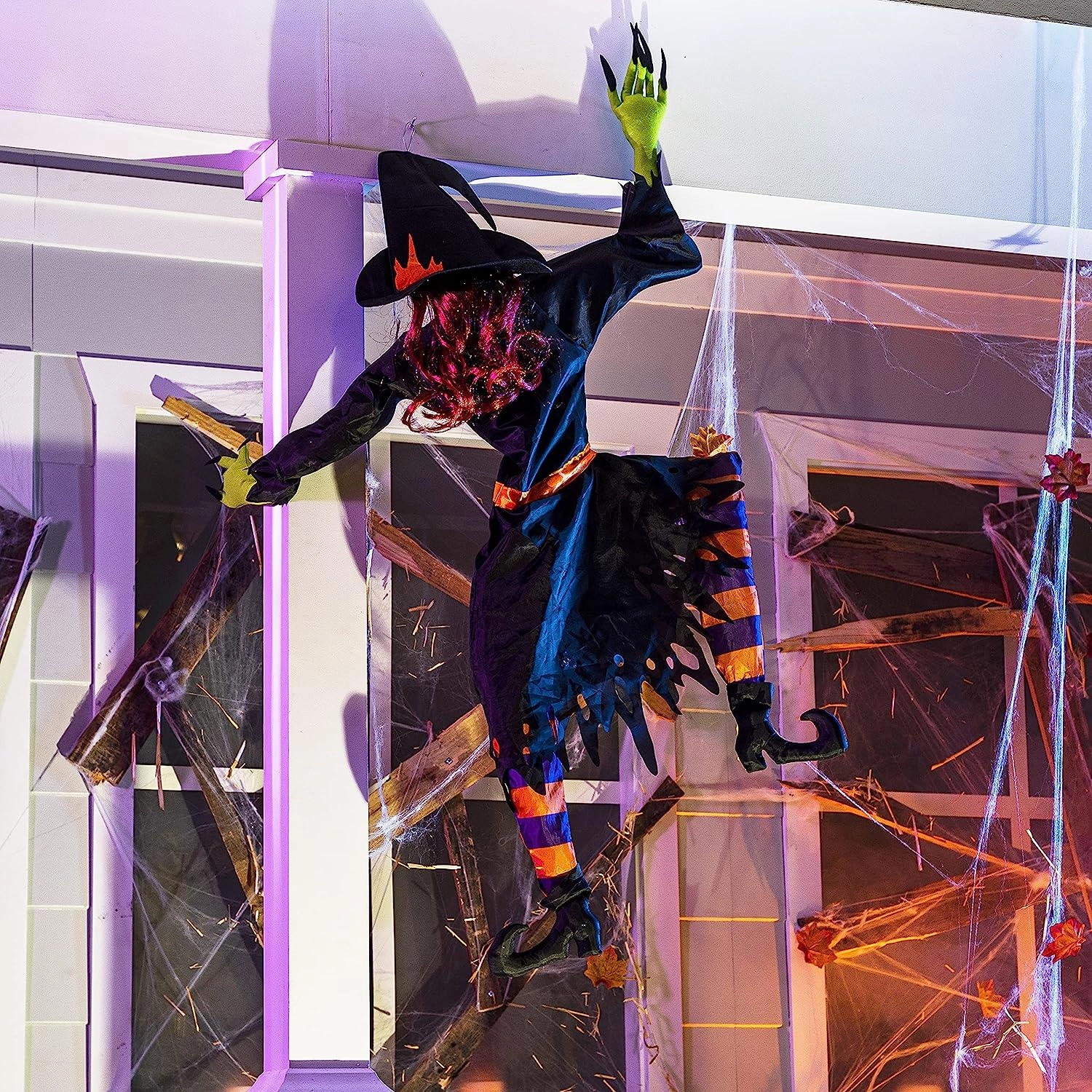 Frightening Treats Creepy Designs 36.5in Witch Wall Climber