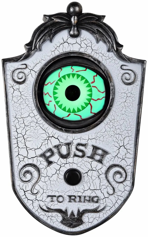 Animated Doorbell - Eyeball (White) Enchanting Accents