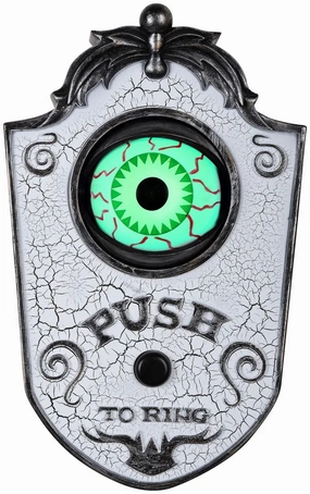 Animated Doorbell - Eyeball (White) Enchanting Accents