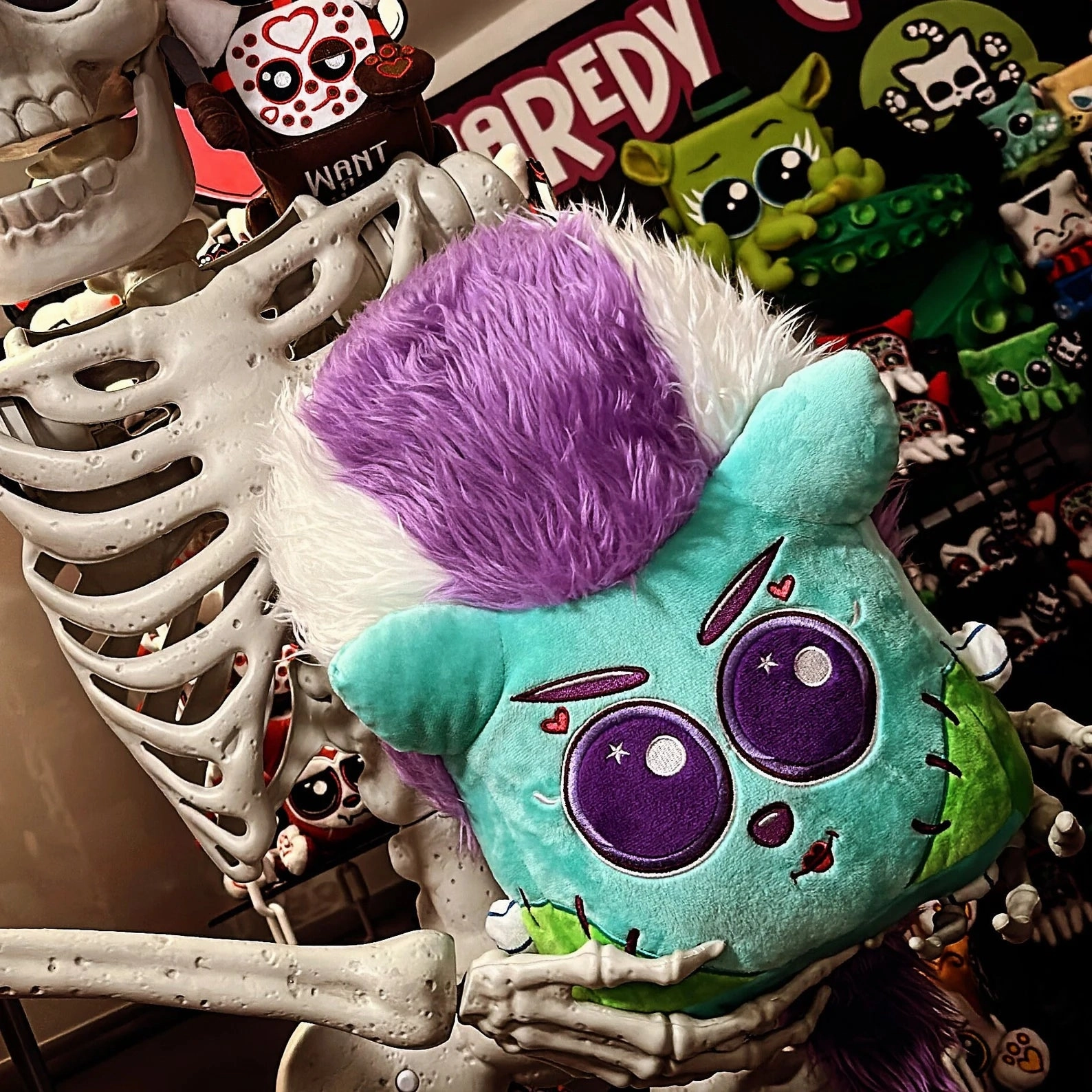 Squaredy Cats - Squishy Bride of Frankenstein pillow plush Frightening Props Monster Accessories