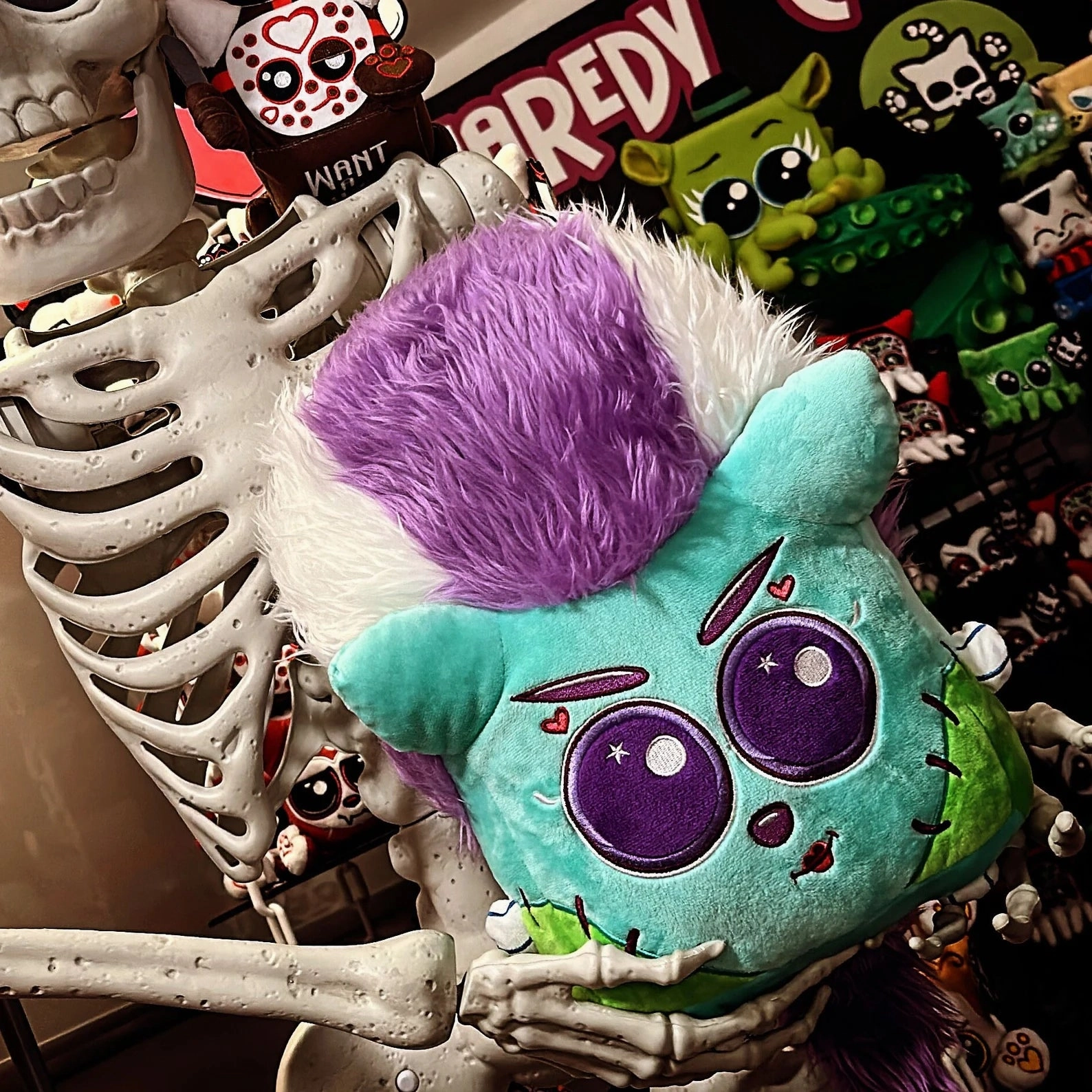 Squaredy Cats - Squishy Bride of Frankenstein pillow plush Playful Crafts