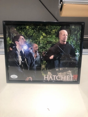 Framed Zach Galligan Autographed Hatchet 8x10 Photo Whimsical Displays Mystical Decorations