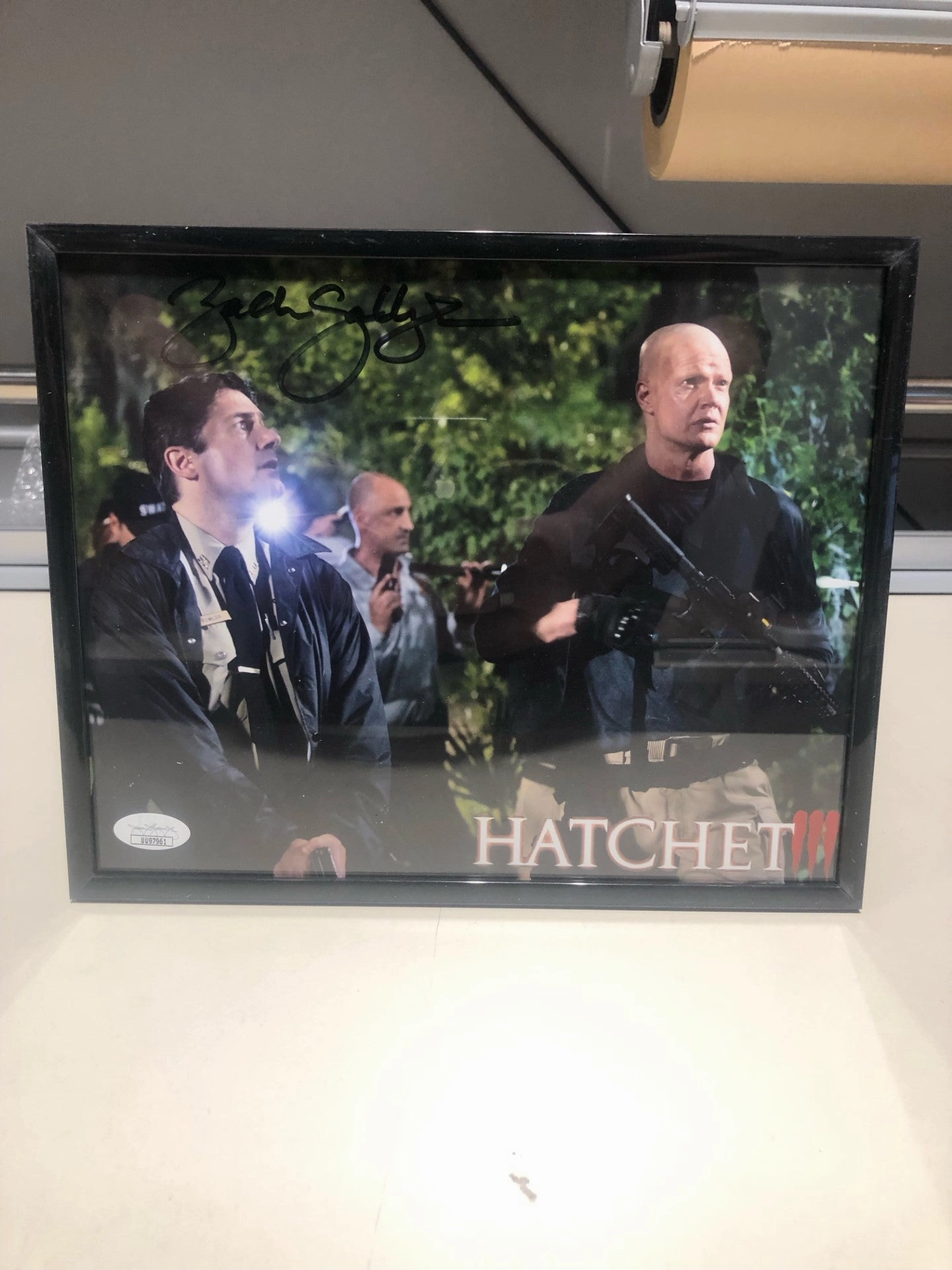 Framed Zach Galligan Autographed Hatchet 8x10 Photo Whimsical Displays Mystical Decorations