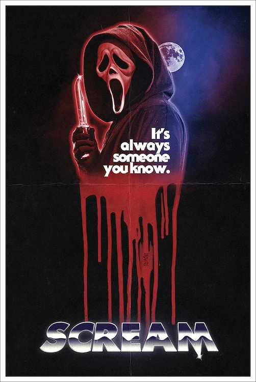 Mystical Lights Scary Figures Scream - It's Always Someone You Know Ghostface Poster
