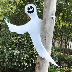 Enchanting Ornaments Smiling Ghost Design Decorations