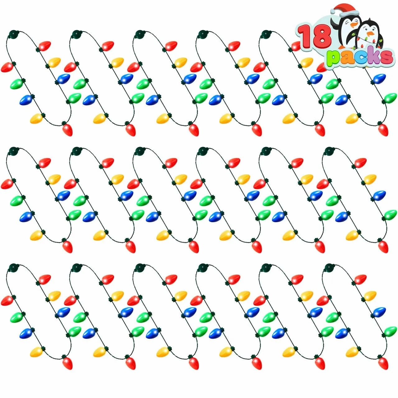 Festive Masks 9 Bulbs Necklaces Holiday Nacklace Costume Accessories