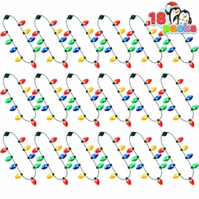 Festive Masks 9 Bulbs Necklaces Holiday Nacklace Costume Accessories