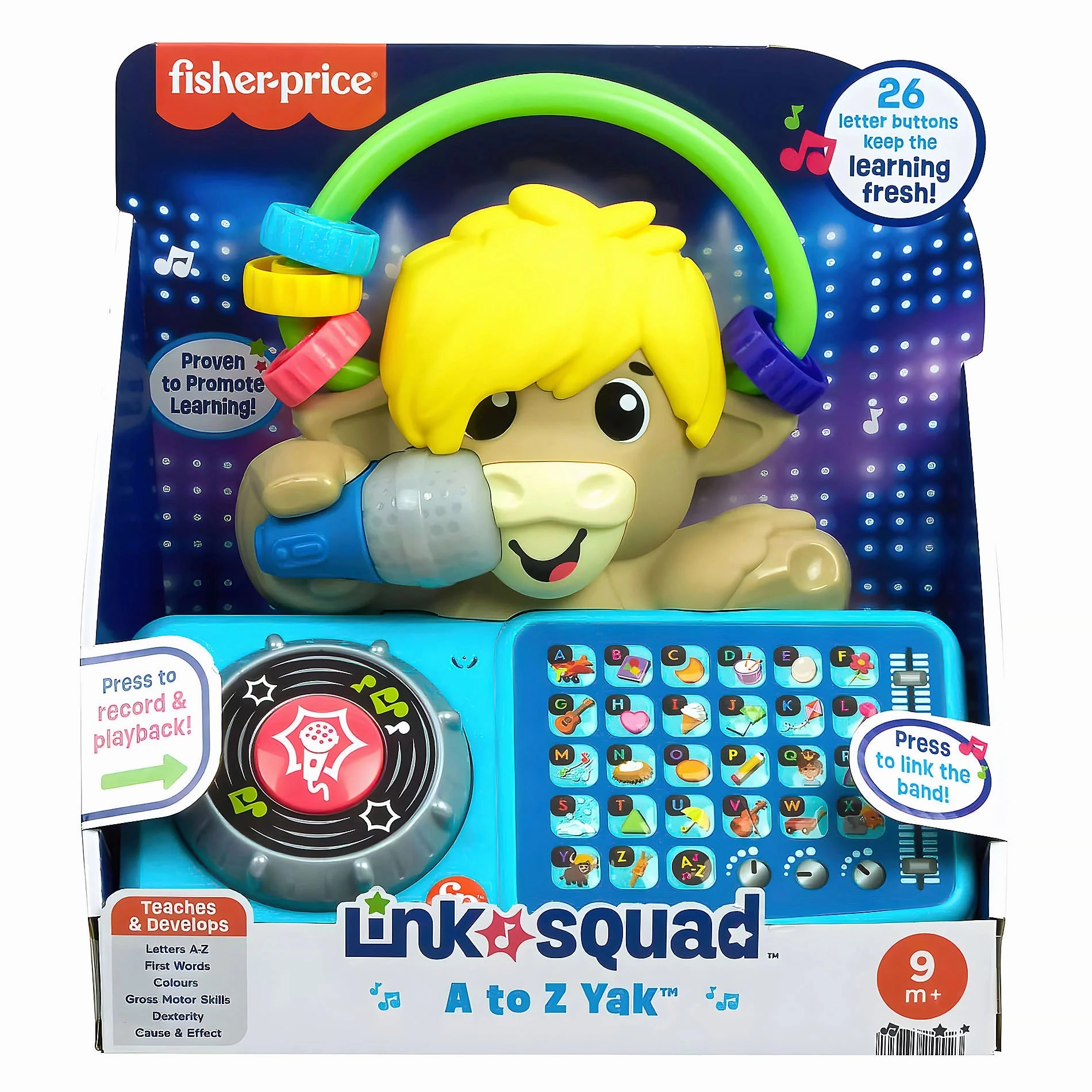 Fisher-Price Link Squad A to Z Yak Musical Learning Toy Extremely Rare Mental Health Day