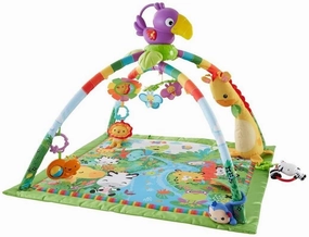 Bug Fix Fisher-Price Rainforest Gym, Baby Playmat with Music and Lights
