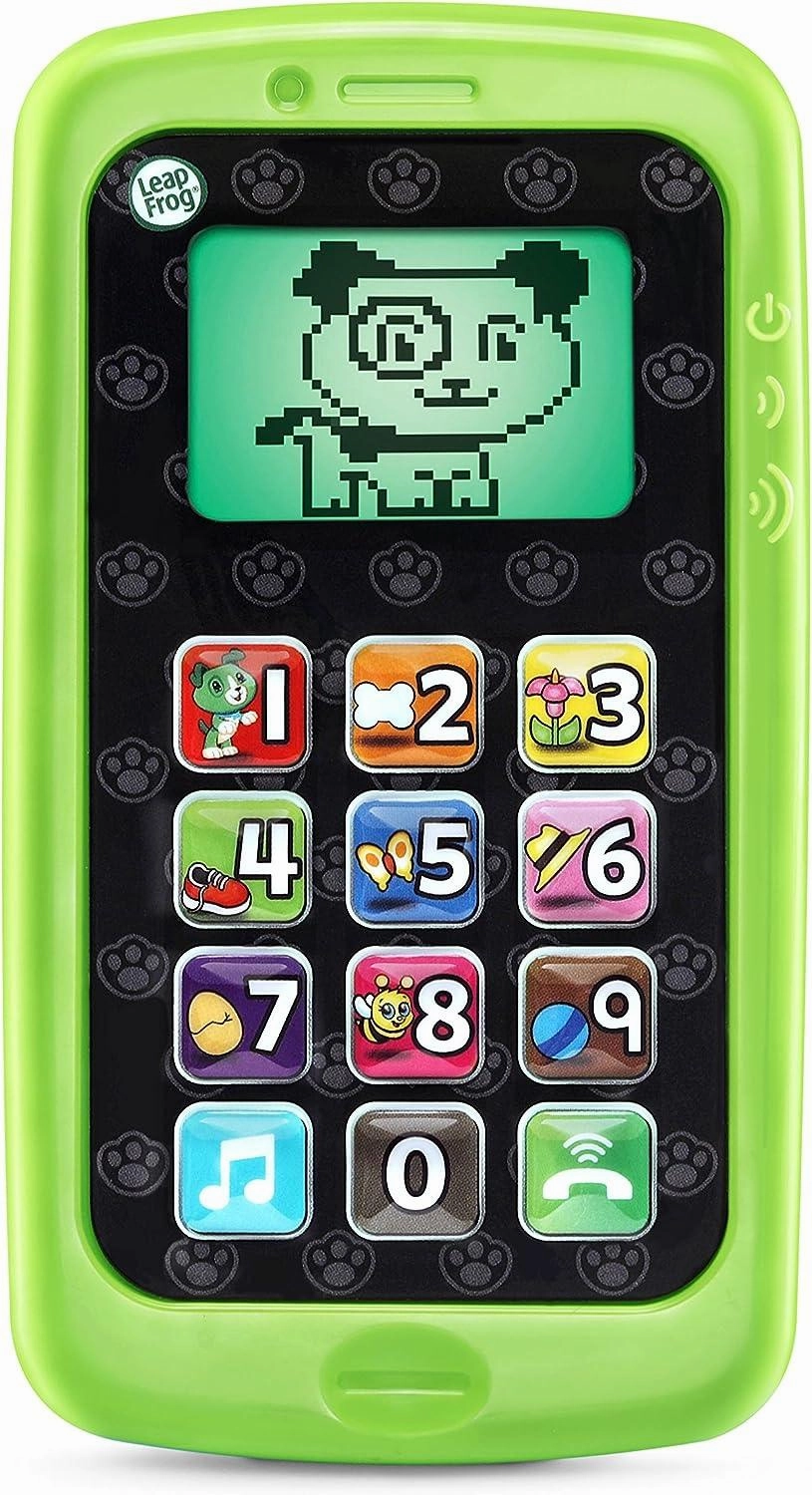 Premium Content Progressive Values LeapFrog Chat & Count Smartphone Scout Refresh, Green