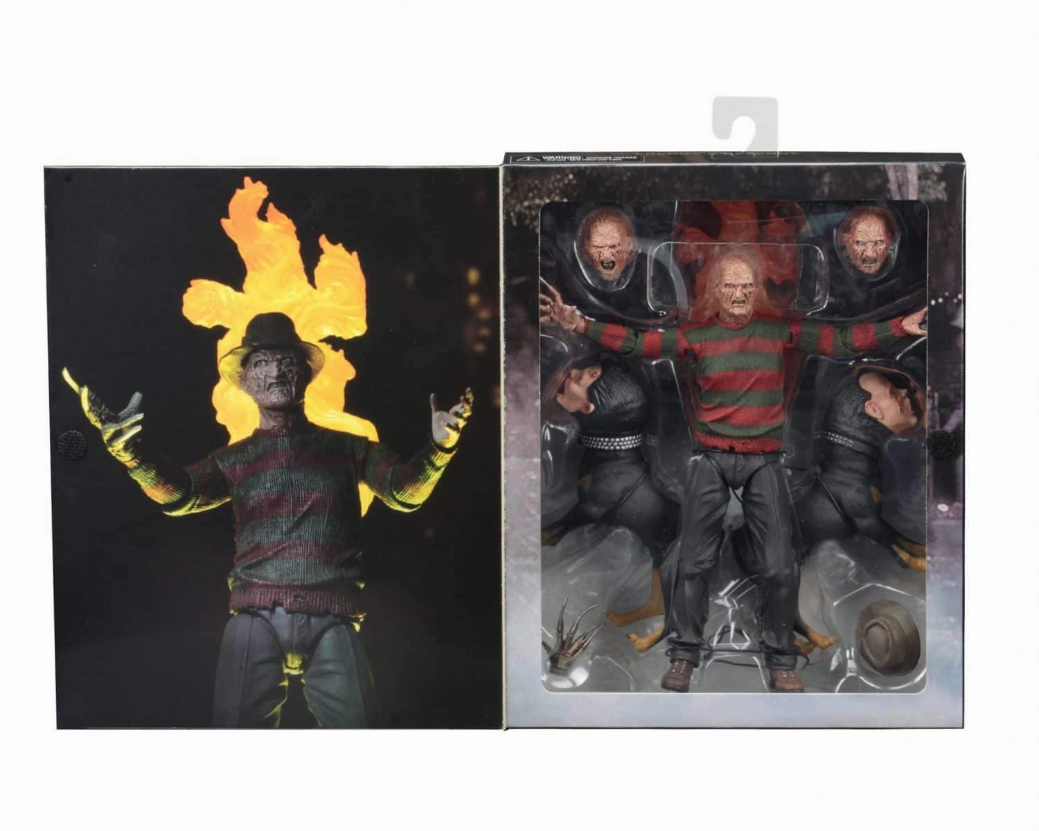 Freddy Krueger 7?? Scale Action Figure - Nightmare on Elm Street Ultimate Part 2 Ghoulish Treats Charming Masks