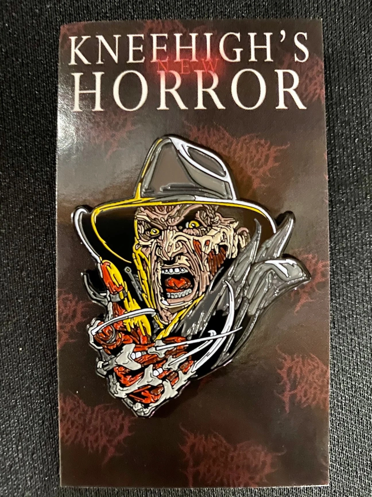Whimsical Displays Enchanting Party Freddy Krueger Pin By Kneehigh Horror