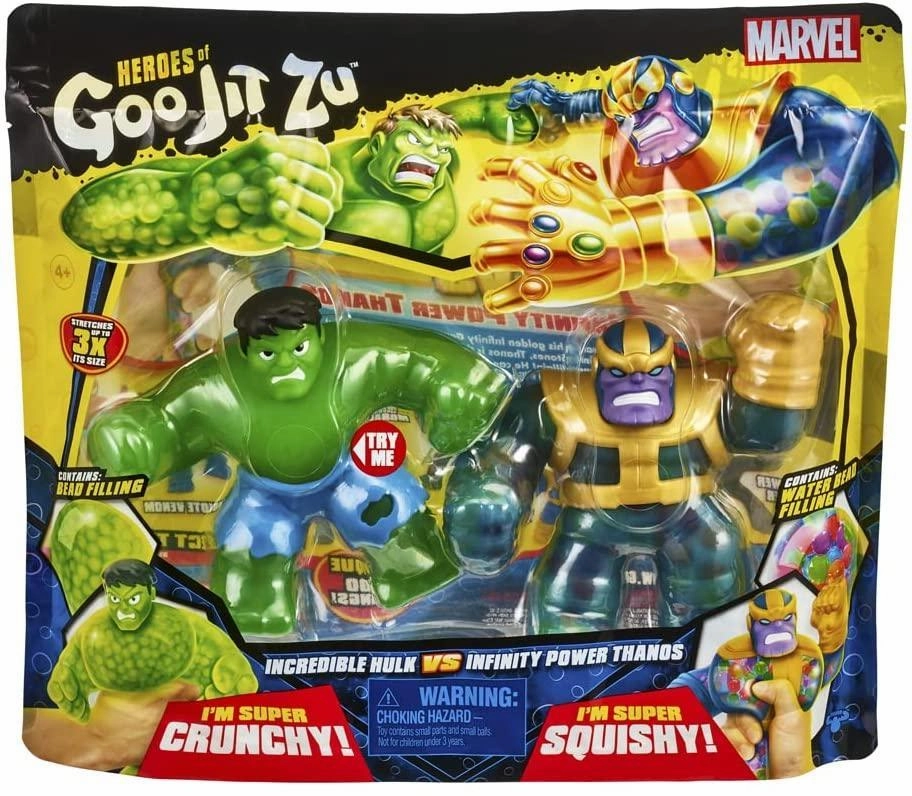 Art Appreciation Creature Collector Heroes Of Goo Jit Zu Marvel Versus Pack Thanos Vs Hulk