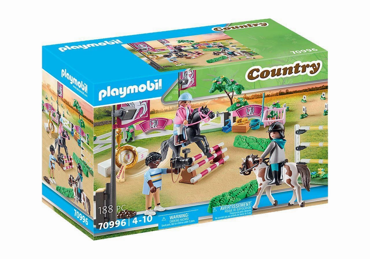PLAYMOBIL 70996 COUNTRY - Horse Riding Tournament Creative Play Trigger Warning
