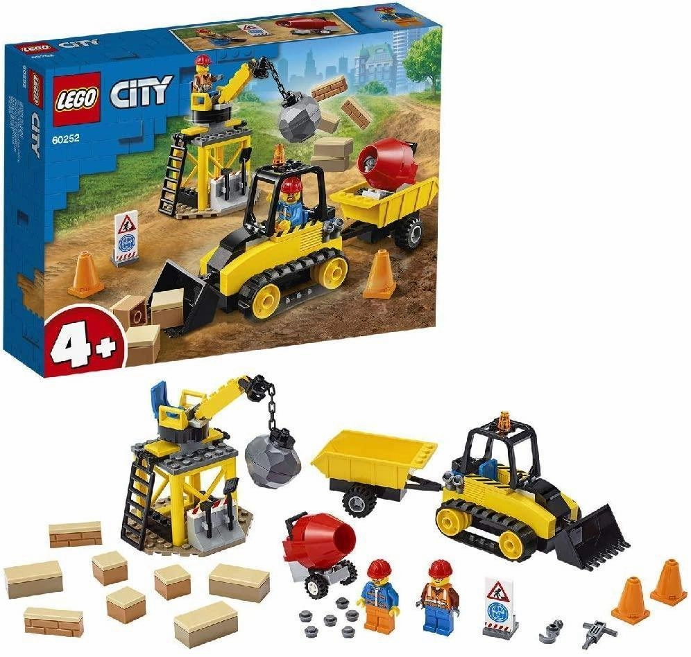 Stable connection LEGO CITY 60252 Great Vehicles Construction Bulldozer