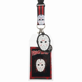 Ghoulish Props Friday The 13th Lanyard w/ Jason Mask Rubber Charm