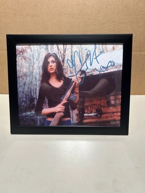 Wicked Figures Cerina Vincent Cabin Fever V2 Autographed 8x10 Framed Photo