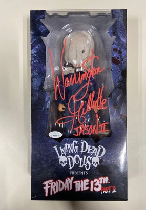 Warrington Gillette Autographed Jason Living Dead Doll (JSA Certified) Playful Crafts Haunted Decorations