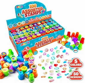 Haunted Decor Mysterious Figures Self Ink Stampers - 100 Pcs