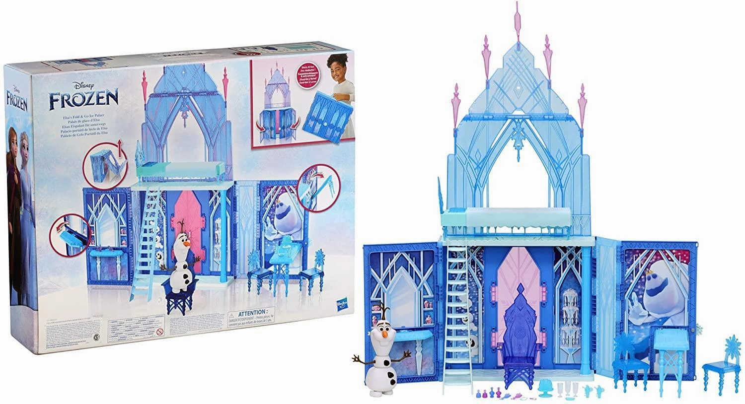 Synergy System Frozen 2 Elsa's Fold and Go Ice Palace Castle Playset