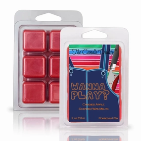 Creepy Treats Wicked Decor Funny Fall Halloween - Wanna Play? - Candy Apple Waxmelt