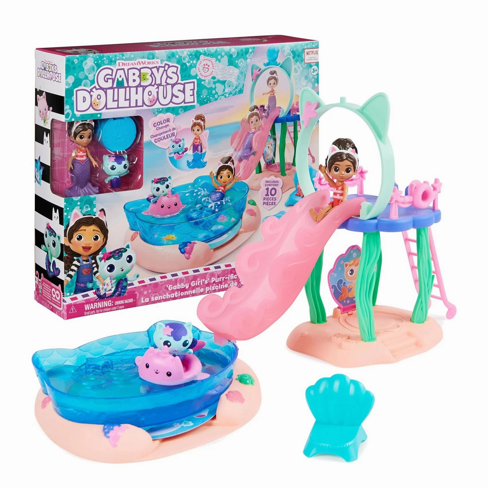 Gabby's Dollhouse Gabby Girl's Purr-ific Pool Playset Divine Intervention Teacher Status