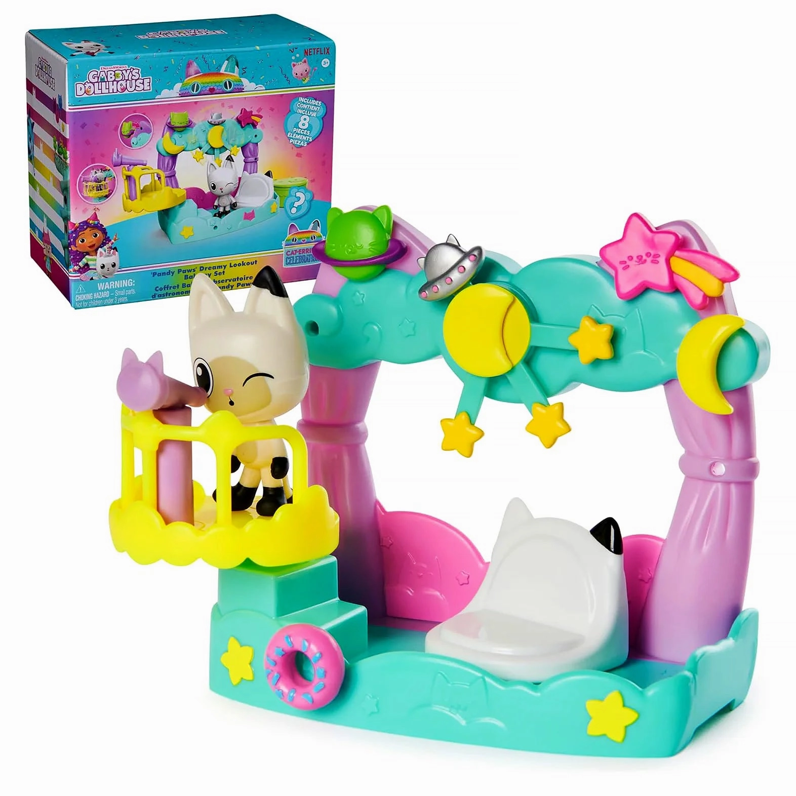 Gabby's Dollhouse Pandy Paws Dreamy Balcony Playset Diamond Rank Dual Tech