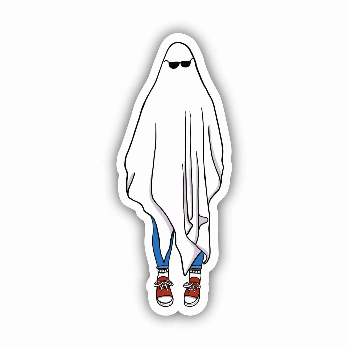 Ghost Costume Halloween Sticker Enchanting Designs
