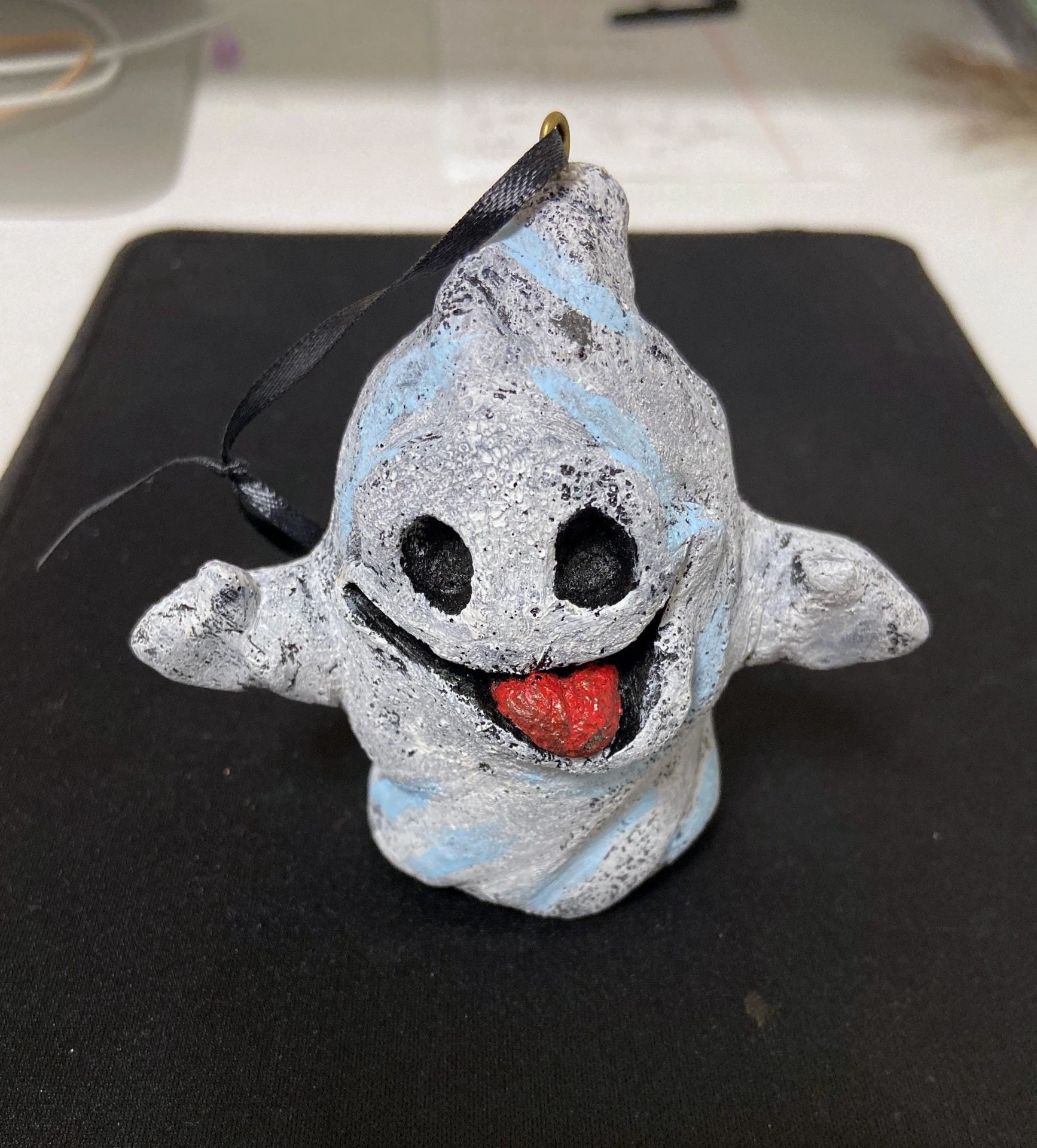 Spooky Designs Ghostly Masks Ghost Trick-A-Tree Ornament