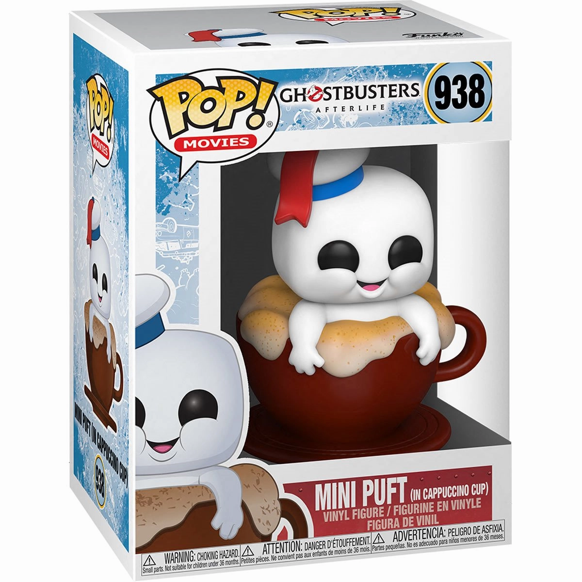 Whimsical Decorations Ghostbusters 3: Afterlife Mini Puft in Cappuccino Cup Pop! Vinyl Figure