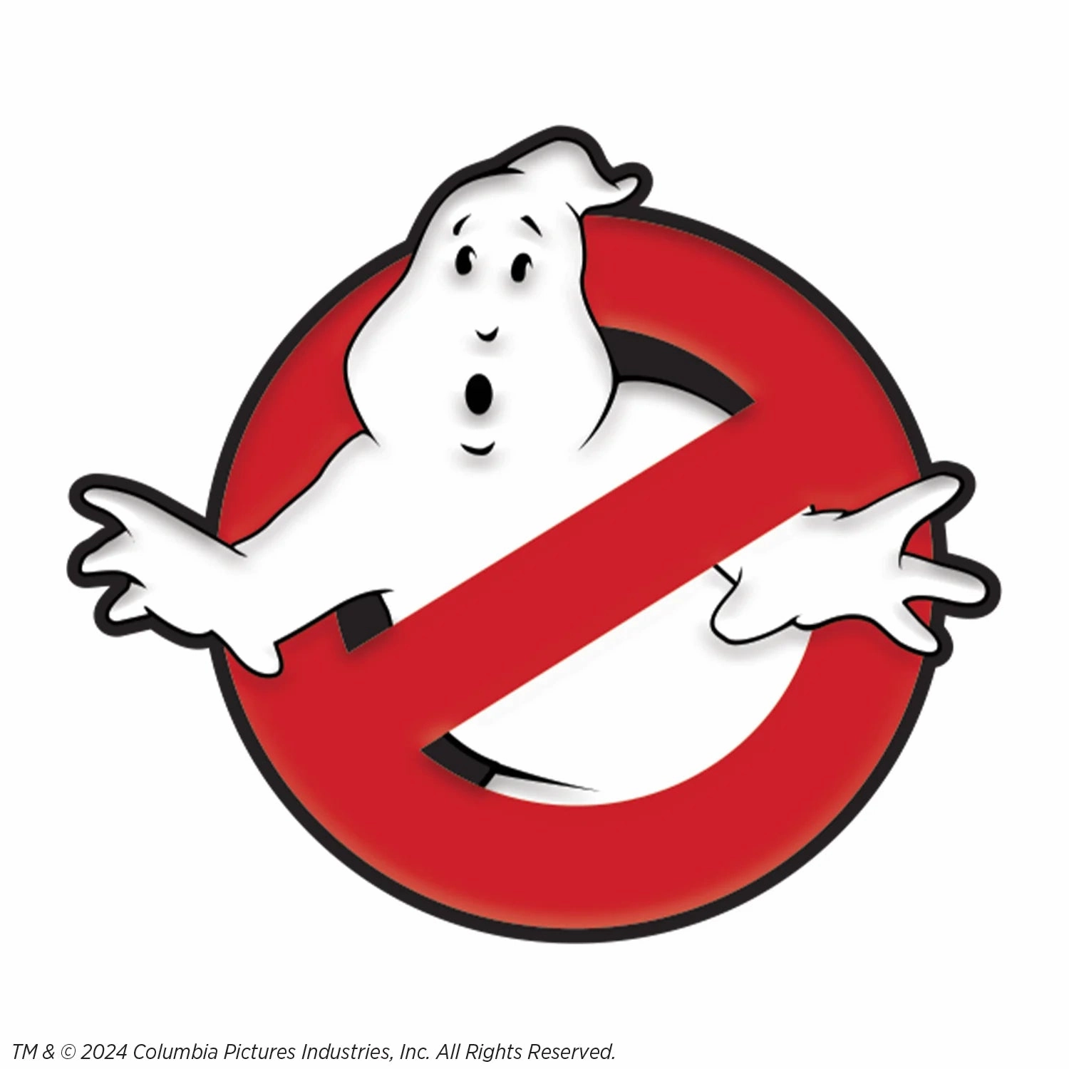 Scary Props Ghostbusters - No Ghosts Glow in the Dark Enamel Pin