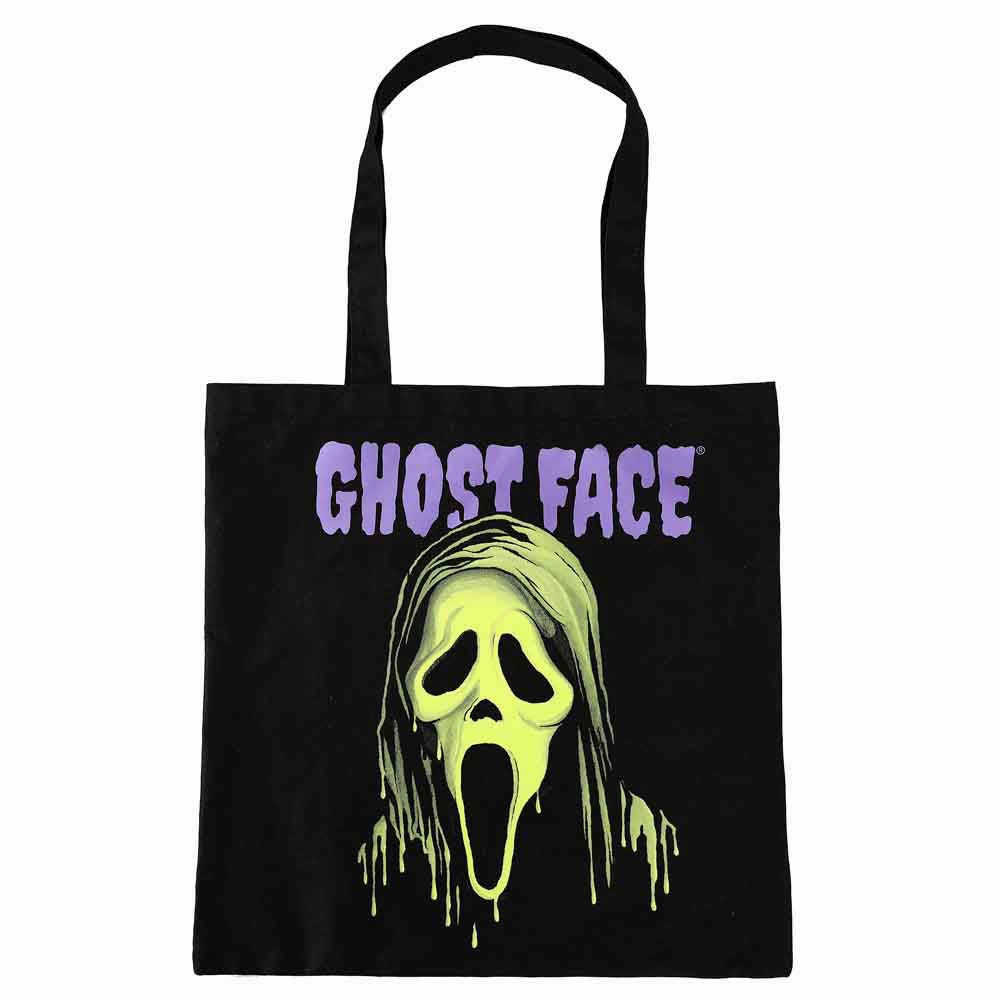 Ghostface Green Drip Canvas Tote Mysterious Displays