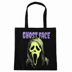 Creepy Lights Frightening Props Ghostface Green Drip Canvas Tote