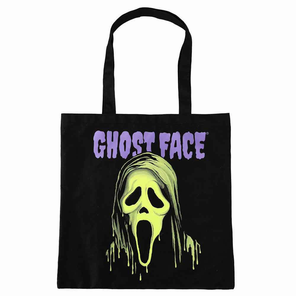 Creepy Lights Frightening Props Ghostface Green Drip Canvas Tote