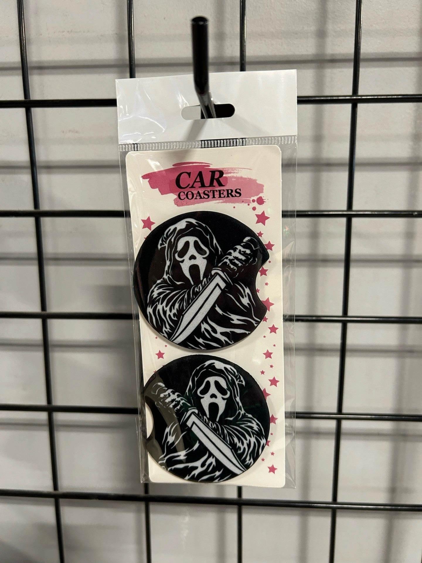 Ghostface Stab Car Coasters Ghostly Decor Spooky Supplies