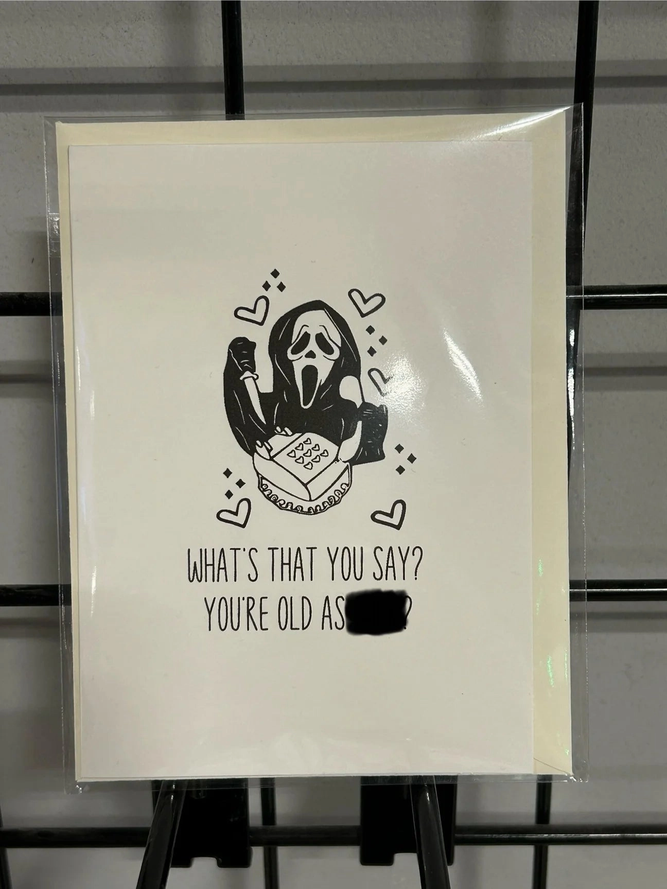 Ghostface Whats That You Say? Card Frightening Accessories Wicked Figures