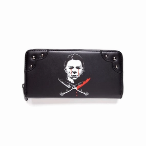 Michael Myers Zip Around Wallet Playful Decor Ghostly Ornaments