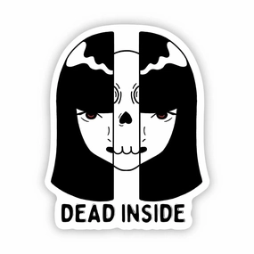 "Dead Inside" Horror Halloween Sticker Scary Treats