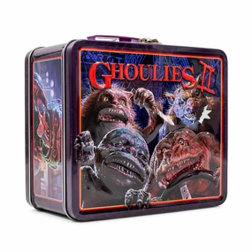 Spooky Accents Monster Ornaments GHOULIES II METAL TIN LUNCH BOX TOYNK EXCLUSIVE