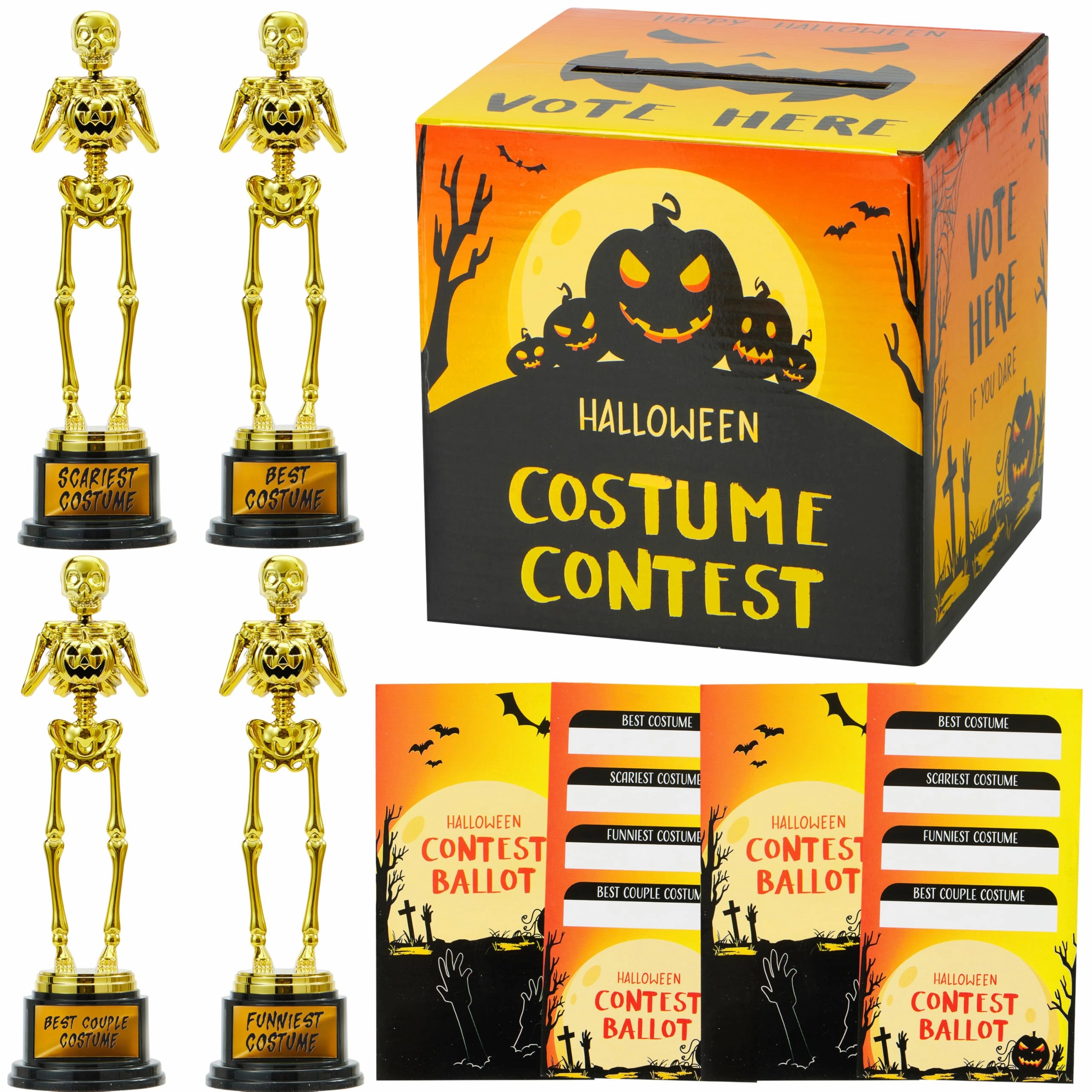 Whimsical Decor Halloween Costume Contest Ballot Card Box