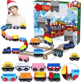 Monster Displays Creepy Figures Advent Calendar Wooden Train